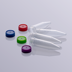 Ống ly tâm 5ml đáy V, nắp vặn, tiệt trùng, 25.000xg (Centrifuge tube), nhiều màu, Biosharp