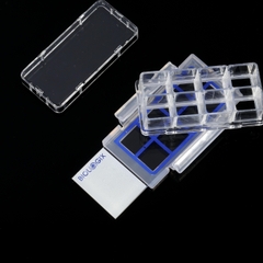 Khay nuôi cấy tế bào 1 giếng-2 giếng-4 giếng-8 giếng, Tiệt trùng hộp 6 chiếc, hãng Biologix