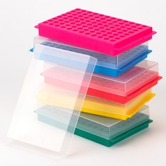 Giá đựng ống Eppendorf 1.5-2.0ml, 96 vị trí, kèm nắp, CTR1005, hãng Fcombio