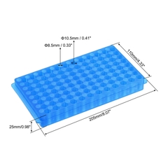 Giá đựng ống Eppendorf 0.5-1.5ml, 96 vị trí có nắp, Mã: CTR1005, hãng Fcombio USA