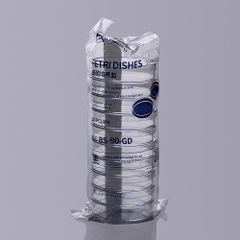 Đĩa Petri nhựa 90x20mm, tiệt trùng túi 10 chiếc, hãng Biosharp
