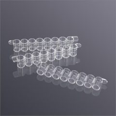 Dải đĩa 8 giếng, đáy bằng-nắp phẳng (8-Well Plate Strips), Hãng Labselect, mã 32221