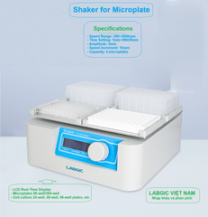 Máy lắc đĩa Micro/đĩa nuôi cấy (2 vị trí/ 4 vị trí), Shaker for Microplate, hãng LABGIC