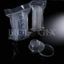 Đĩa Petri (Petri Dishes), tiệt trùng túi 10 cái, kích thước 60mm, 90mm, 150mm, hãng Biologix-USA