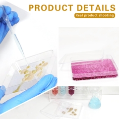 Đĩa petri vuông 100mm,150mm, 250mm, chất liệu PS, Petri dish Vô trùng, hãng Fcombio-USA