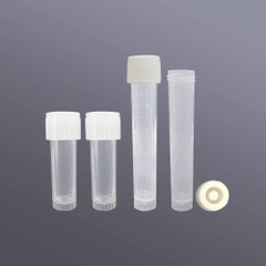 Ống đựng mẫu 5mL/10mL, nắp vặn, tự đứng, 100 cái/ gói-tiệt trùng, hãng Biosharp