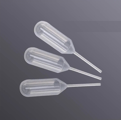 1.3ml Pipet pasteur nhựa chia vạch, 1000 cái/gói, Ống hút nhỏ giọt thí nghiệm, Biosharp
