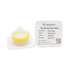 PES-Màng lọc tiệt trùng 13-33mm, lỗ 0.22µm/ 0.45µm (Sterile Syringe Filter), Biosharp