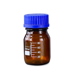 Chai thủy tinh trung tính mầu nâu 100ml-2 lít, nắp vặn, chịu nhiệt 121°C, hãng Biosharp