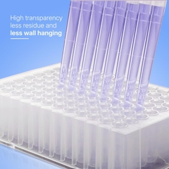 Deep Well Plates 96 giếng vuông, 0.5ml-đáy V, DNase & RNase free, Biologix