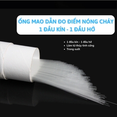 Ống mao quản đo điểm nóng chảy 500 cái/hộp, 1 đầu hở (Melting point capillary) Biosharp