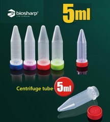 Ống ly tâm 5ml đáy V, nắp vặn, tiệt trùng, 25.000xg (Centrifuge tube), nhiều màu, Biosharp