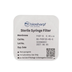 PVDF hydrophobic-Màng lọc tiệt trùng 13-33mm, lỗ 0.22µm/ 0.45µm (Syringe Filter) Biosharp
