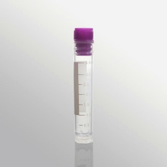 Cryo tube 4.0mL, 50 cái/túi-tiệt trùng, nắp vặn màu tím (Cryogenic Vial), hãng Biosharp tekcovina