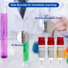 Lọ trữ lạnh 2.0ml-5.0ml, 25 cái/túi- tiệt trùng, ren ngoài- có mã vạch (-196°C) Biologix