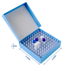 Hộp đựng ống Vial 0.5ml/1.5ml/2.0ml/5.0ml và lọ trữ lạnh, bằng bìa cứng, hãng Biologix-USA