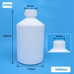 Chai PTFE/ Teflon miệng hẹp, nắp vặn, 2 lít-5 lít-10 lít-20 lít (PTFE Reagent Bottle)