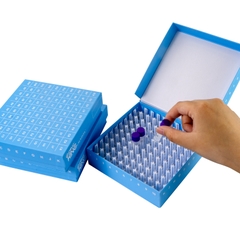 Hộp đựng ống Vial 0.5ml/1.5ml/2.0ml/5.0ml và lọ trữ lạnh, bằng bìa cứng, hãng Biologix-USA