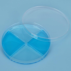 Đĩa petri 90*15mm, 2 ngăn/3 ngăn/4 ngăn, chất liệu PS, Petri dish Vô trùng, hãng Fcombio