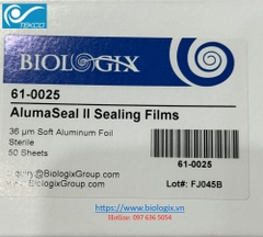 Màng Film dán đĩa PCR, chất liệu nhôm (AlumaSeal II Sealing Films), hãng Biologix