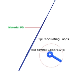 (5 chiếc) Que cấy vi sinh 1μl, 10μl, 1μl+10μl, Sterile 1 chiếc/gói, chất liệu PS/ ABS Fcommbio