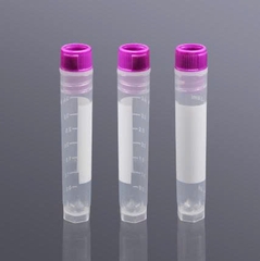Cryo tube 4.0mL, 50 cái/túi-tiệt trùng, nắp vặn màu tím (Cryogenic Vial), hãng Biosharp tekcovina