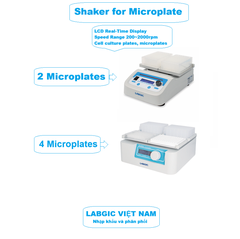 Máy lắc đĩa Micro/đĩa nuôi cấy (2 vị trí/ 4 vị trí), Shaker for Microplate, hãng LABGIC
