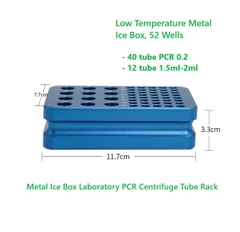 Giá giữ lạnh bằng hợp kim, 52 giếng, ống PCR 0.2ml và 1.5ml, BS-MCB-B