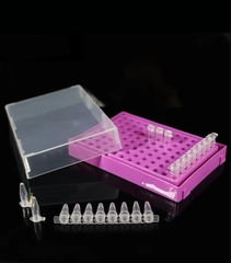 Hộp đựng ống PCR, 96 vị trí (Hàng chất lượng tốt, có in logo thương hiệu trên hộp)