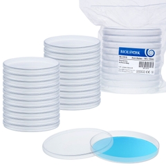 10 chiếc Đĩa Petri (Petri Dishes), tiệt trùng, kích thước 60mm, 90mm, 150mm, Biologix-USA