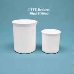 Cốc PTFE/Teflon (PTFE Beakers), dung tích 30ml-1000ml, Chính hãng