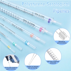 Pipet nhựa 1.0ml-50ml tiệt trùng 1 chiếc/gói, (Serological pipette), hãng Fcombio-USA