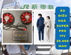Hàng chính hãng Áo điều hòa Nhật bản 17 Vol 30.000 mAh