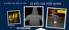 An toàn đi đêm với Áo điều hoà phản quang