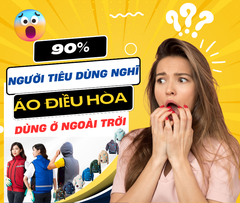 90% người tiêu dùng nghĩ Áo điều hòa chỉ dùng cho các công việc ngoài trời