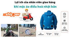 Lợi ích của nhân viên giao hàng khi mặc áo điều hoà