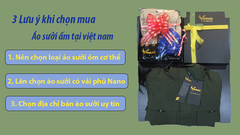 3 Lưu ý khi chọn mua Áo sưởi ấm tại việt nam