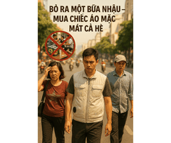 “Bỏ Ra Một Bữa Nhậu – Mua Chiếc Áo Mặc Mát Cả Hè”