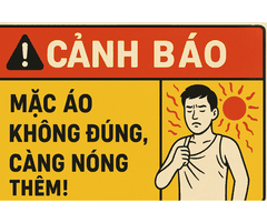 CẢNH BÁO: MẶC ÁO KHÔNG ĐÚNG, CÀNG NÓNG THÊM!