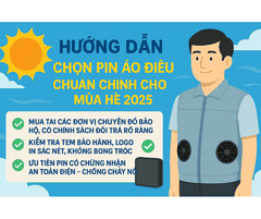 Hướng dẫn chọn pin quạt áo điều hòa chuẩn chỉnh cho mùa hè 2025