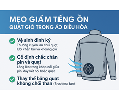Mẹo Giảm Tiếng Ồn Từ Quạt Gió Trong Áo Điều Hòa