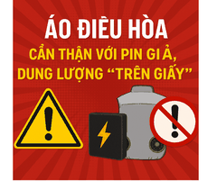 Áo điều hòa – Cẩn thận với pin ảo, dung lượng “trên giấy”