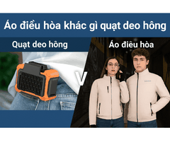Áo điều hòa khác gì quạt đeo hông