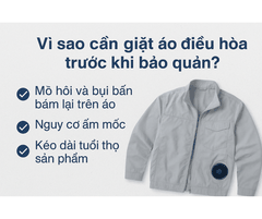 Áo điều hòa có cần giặt khô trước khi bảo quản không?