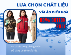 Chọn vải áo điều hoà cotton hay Kaki?
