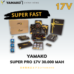 Bộ Áo quạt điều hoà Yamako Super Pro 17V 30.000MAH màu XANH RÊU
