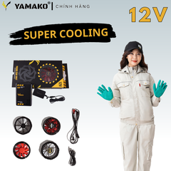 Quạt kèm dây nối quạt 12V - Phụ kiện Áo điều hoà Yamako 12V - 20.000MAH