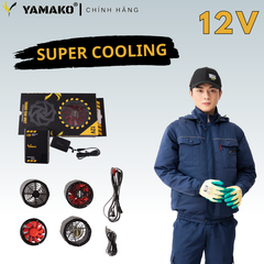 Bộ pin quạt 12V - 20.000MAH - Phụ kiện Áo điều hoà Yamako Nhật Bản