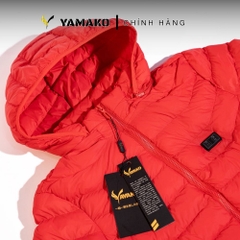 Áo Sưởi ấm YAMAKO 7 vùng sưởi ấm Siêu Nhẹ Super Gentle màu Đỏ