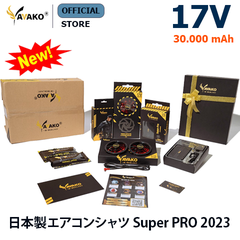 Bộ Áo quạt điều hoà Yamako Super Pro 17V 30.000MAH màu XANH NGỌC
